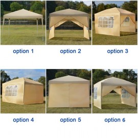 [US-W]3 x 3m Two Doors & Two Windows Practical Waterproof Right-Angle Folding Tent Khaki