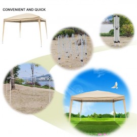[US-W]3 x 3m Home Use Outdoor Camping Waterproof Folding Tent with Carry Bag Khaki