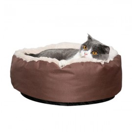 [US-W][HOBBYZOO] Pet Dog Cat Bed  Warm Soft Nest Round Brown