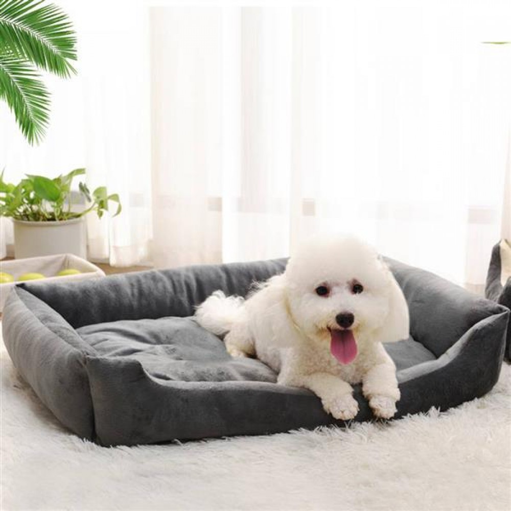 [US-W][HOBBYZOO] 38" Wadding Bed Pad Mat Cushion for Dog Cat Pet Gray