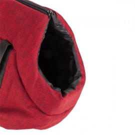 [US-W]Light Pet Carrier Cat / Dog Comfort Black Travel Bag Rose Red M